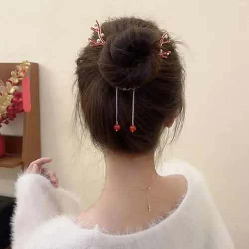 Accesorios Navideños Para El Cabello, Hapdoo, 2 Unidades, Ch