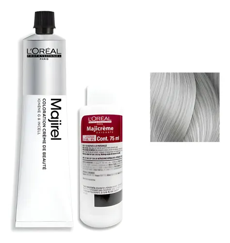 Tintura Majirel Loreal Coloracion Tono 10.1 + Oxidante 75ml Rubio Muy Muy Claro Ceniza