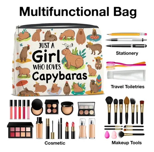 Bolsa De Maquillaje Upnege Capybara, Regalos Para Los Amante