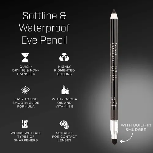 Lápiz Delineador Radiant Professional Negro 24 Prune