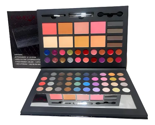 Paleta De Sombras Glitter Labiales En Crema Blush Cameo