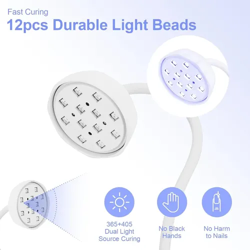 Lámpara Uv Led Recargable Con Sensor Y Temporizador