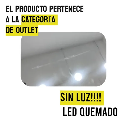 Espejo Led Quemado 60×80 Horizontal **outlet** Oferta Colgar