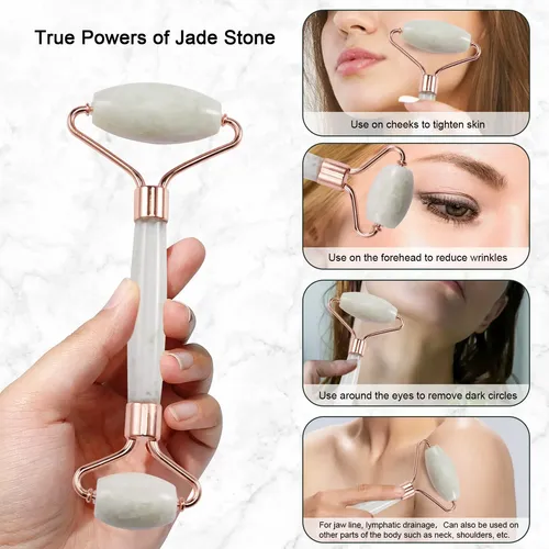 Rodillo Facial Y Gua Sha Xyzbstar Butter Jade