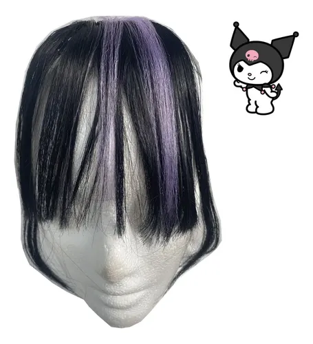 Flequillo Postizo Kuromi Extensión Cabello Simil Natural