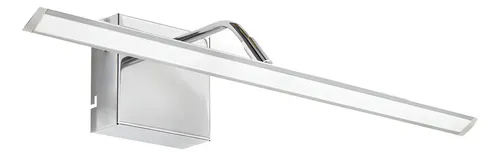 Aplique De Pared Led 50 Cm Movil Direccionable Para Baño Espejo Acero Luz Calida 220V