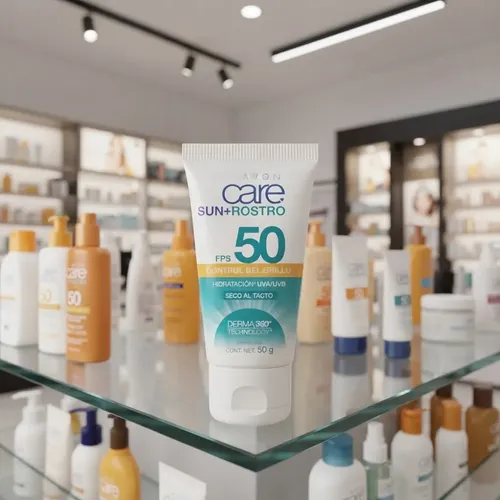 Protector Solar Fps 50 Facial Mate Avon Care Sun 40 G