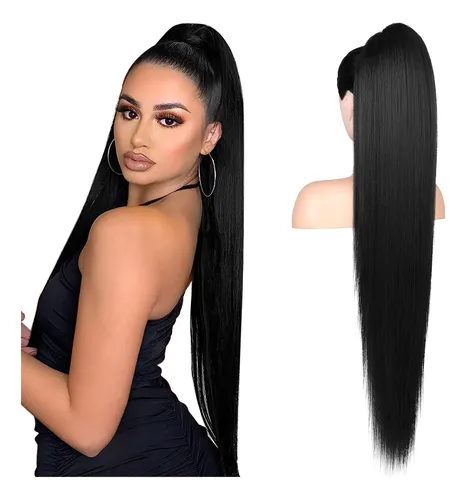 Extension De Cabello Cola De Caballo 91cm Jet Black