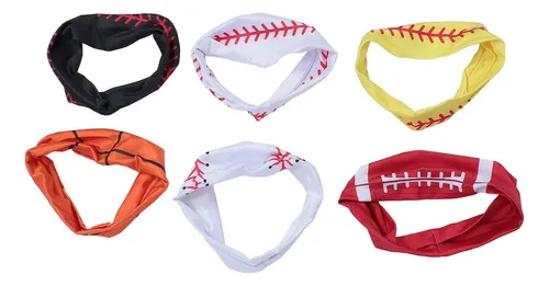 Diadema Deportiva Para El Cabello, 6 Unidades, Elástica
