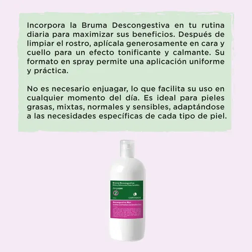 Locion Tonica Rosacea Carthage Calmante Piel Sensible