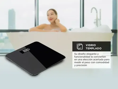Balanza Digital Gadnic De Baño Maximo 180kg Plato De Vidrio