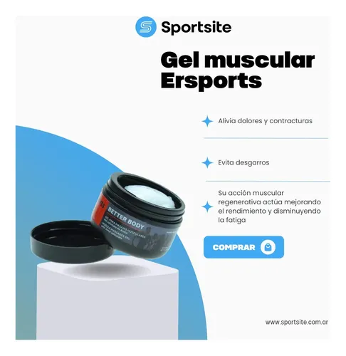 Gel Muscular – Crema Deportiva Para Masajes – Premium – 250g