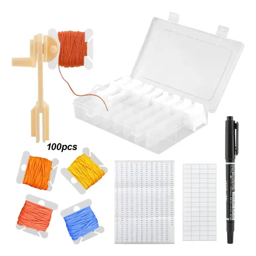 Kit Organizador De Hilo De Bordar, Bobinas De Hilo,