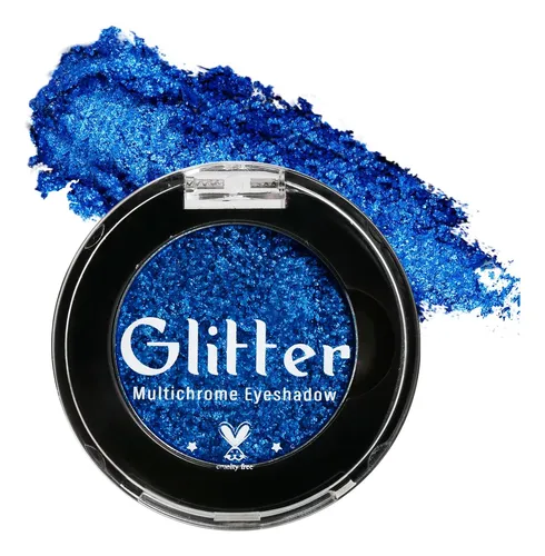 Beuself Sombra Glitter Royal #6e Azul Holográfica