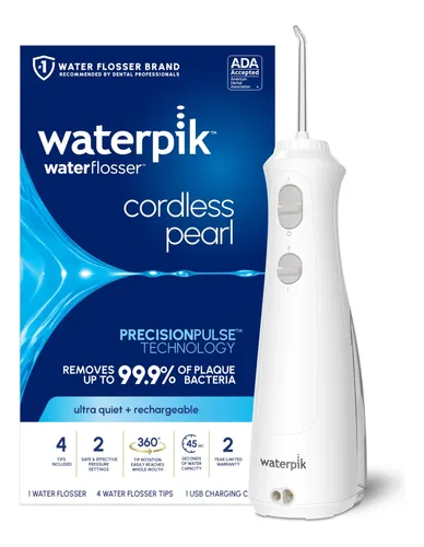Hilo Dental Portátil Waterpik Wf-13 Recargable Blanco Blanco