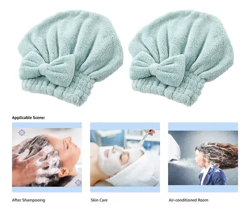 Gorra De Microfibra Toalla Mujer Cabeza Salida De Baño