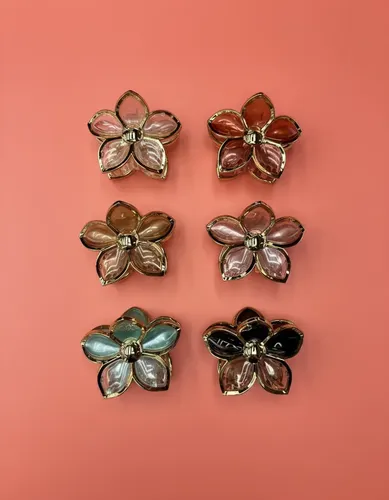 Broches Para El Pelo X6 Flores Cabello Mujer Urbanchic 1003