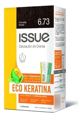 Issue Kit Tintura En Crema Keratin Color Tono 6.73 Chocolate dorado