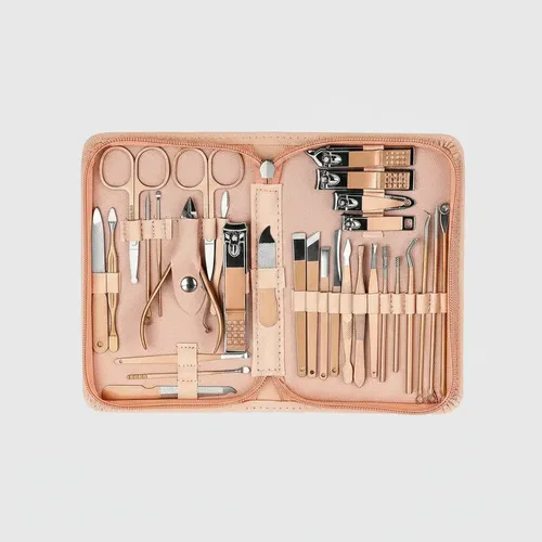 Estuche Portatil D Manicura Y Pedicura Profesional 30 Piezas