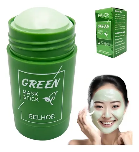Green Mask Stick Acne, Aceite De Té Verde, Limpieza Profunda