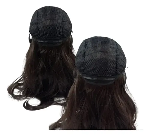 Pelucas Varios Tonos Simil Natural Ondas Sin Flequillo