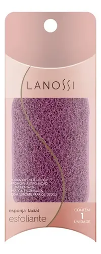 Esponja Limpiadora Facial Lanossi con Soporte para Dedos