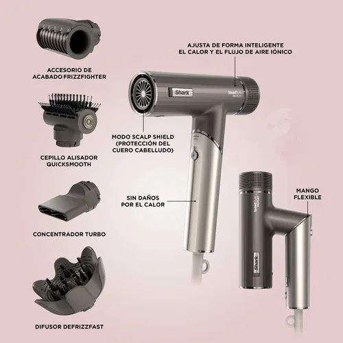 Secador De Pelo Plegable Shark Speedstyle Pro Felx