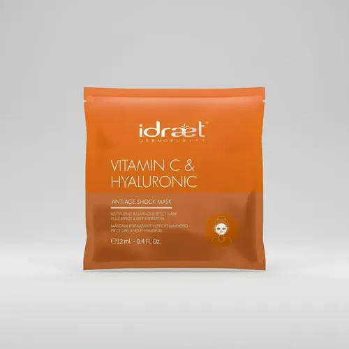 Mascarilla Facial Hialuronico Vitamina C Antiage Idraet