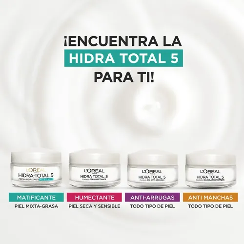 Crema Humectante Día Hidra Total 5 Loreal, 50ml