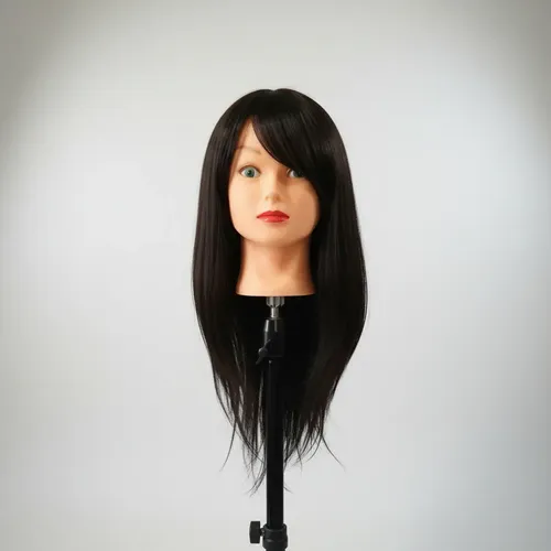 Cabeza De Práctica Maniquí Cabello 80% Natural Para Peinados