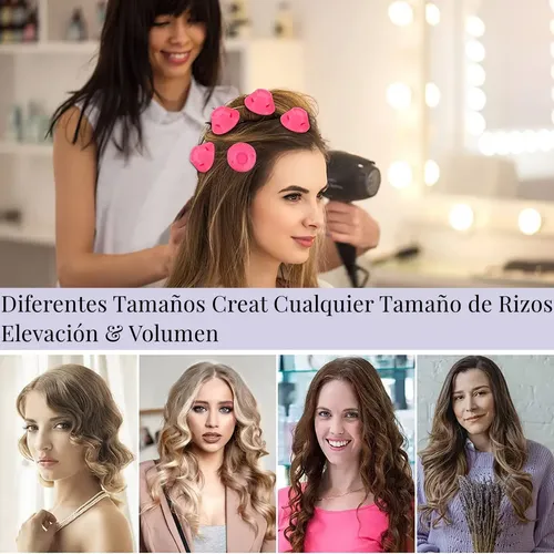 Rizos Sin Calor, Rulos Para Cabello Sin Calor De Suave,