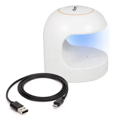 Mini Lampara UV LED Gadnic 5W Para Uñas Sensor Inteligente Conexion Tipo C Portatil Secado Rapido