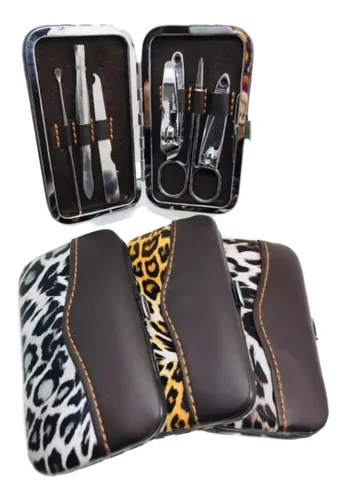 Set Kit Uñas Manicura 6 Piezas Estuche Importado Viaje Bolso