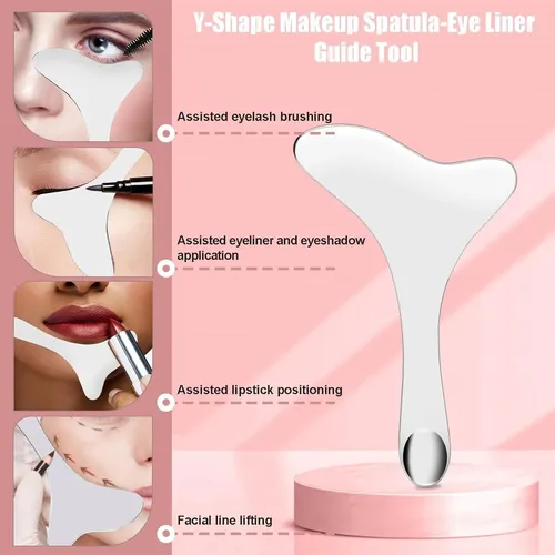 Set De 4 Espátulas De Maquillaje Inoxidable