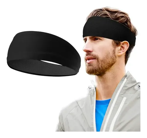 Diadema Deportiva Antideslizante, Elástica Para El Pelo