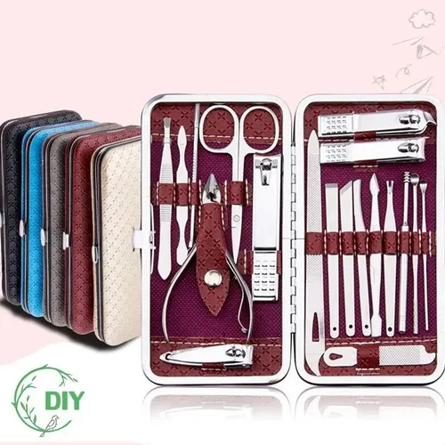 *k For Sd Juego De Cortaúñas De 19 Piezas Con Funda De W2