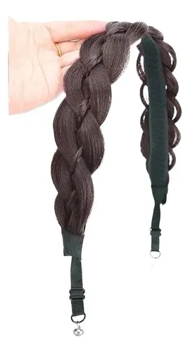 Extension Cabello Di Trenzado Peluca, Ajustable 4 Tonos Negro Pelucas Ajustables De Belleza