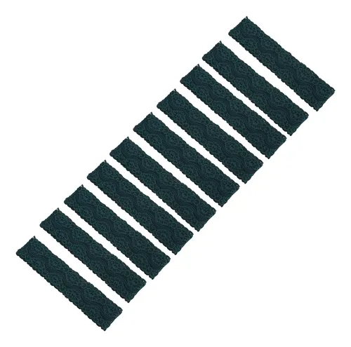 Cinta De Encaje, Elástica, Verde Oscuro, 10 Yardas Y 2 Pulga