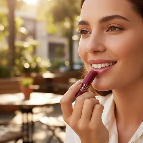 Bálsamo Labial Con Color Cereza Y Avellana Natura Tododia