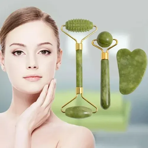 Stone Neck Body Natural Gua Jade Roller Sha Face Natural