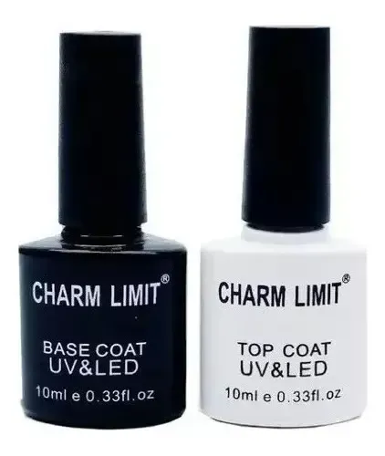 Kit De 10 Esmaltes Semipermanentes Top Base s Color A Elección