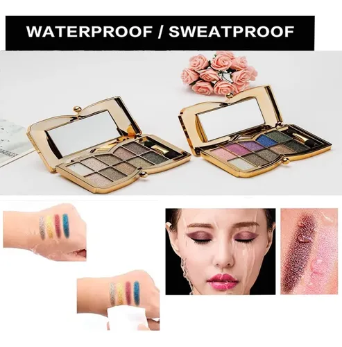 Paleta Glitter Eyeshadow De 10 Colores