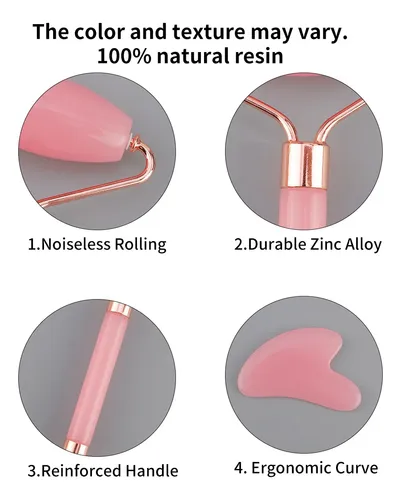 Herramientas Masaje Gua Sha Con Rodillo Resina Doble Cabeza