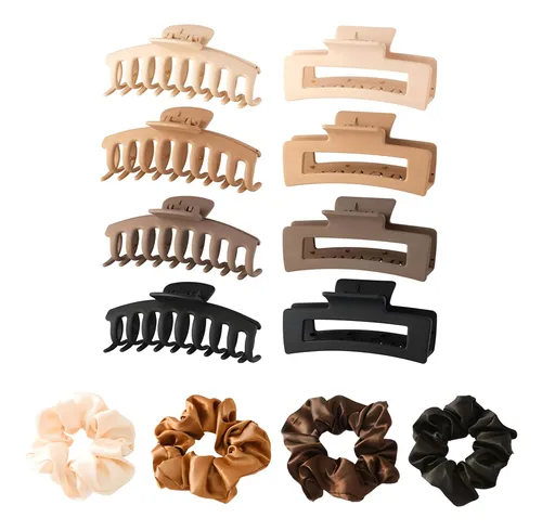 Pinzas Para Cabello Con Ligas Cabello, Accesorios Para Mujer