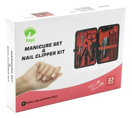 Set De Manicura Pedicura Pies Manos Corta Uñas 23 Piezas