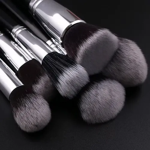 Brochas De Maquillaje 12 Piezas Con Estuche