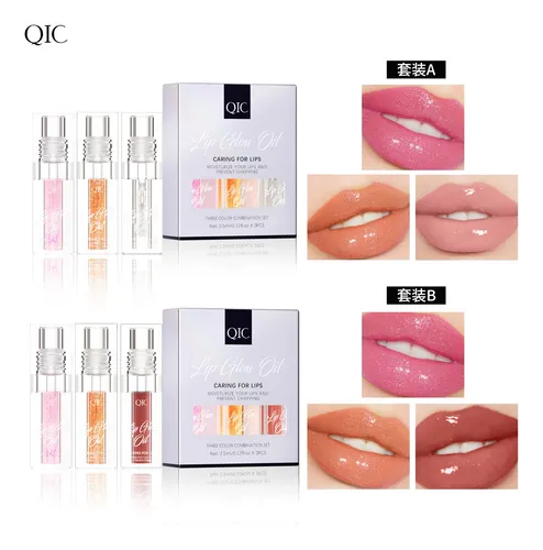 Set 3 Aceites Labiales Cambia De Color Hidratantes