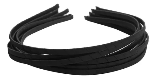 10 Diademas De Caballero Simples Negras