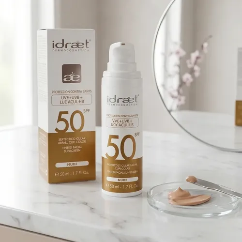 Protector Solar Facial C/color Light Beige 50fps Idraet 50ml