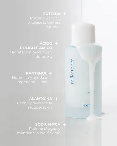Milky Toner Tónico Facial Hidratante Piel Sensible Kosmos Todo Tipo De Piel Día/noche